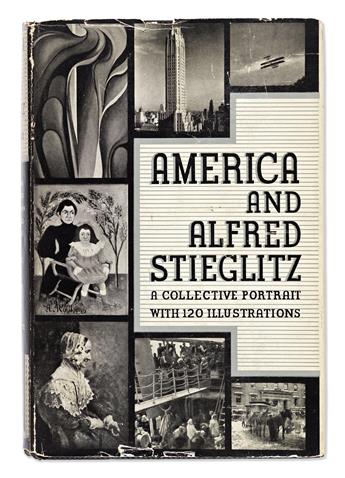 STIEGLITZ, ALFRED. Ed. Frank, Mumford, Norman, Rosenfeld, and Rugg. America & Alfred Stieglitz: A Collective Portrait. Signed on the bo